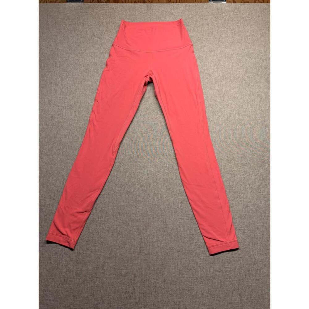 Lululemon Align High Rise Pant 28 Size 6 Bright Pink Coral Leggings